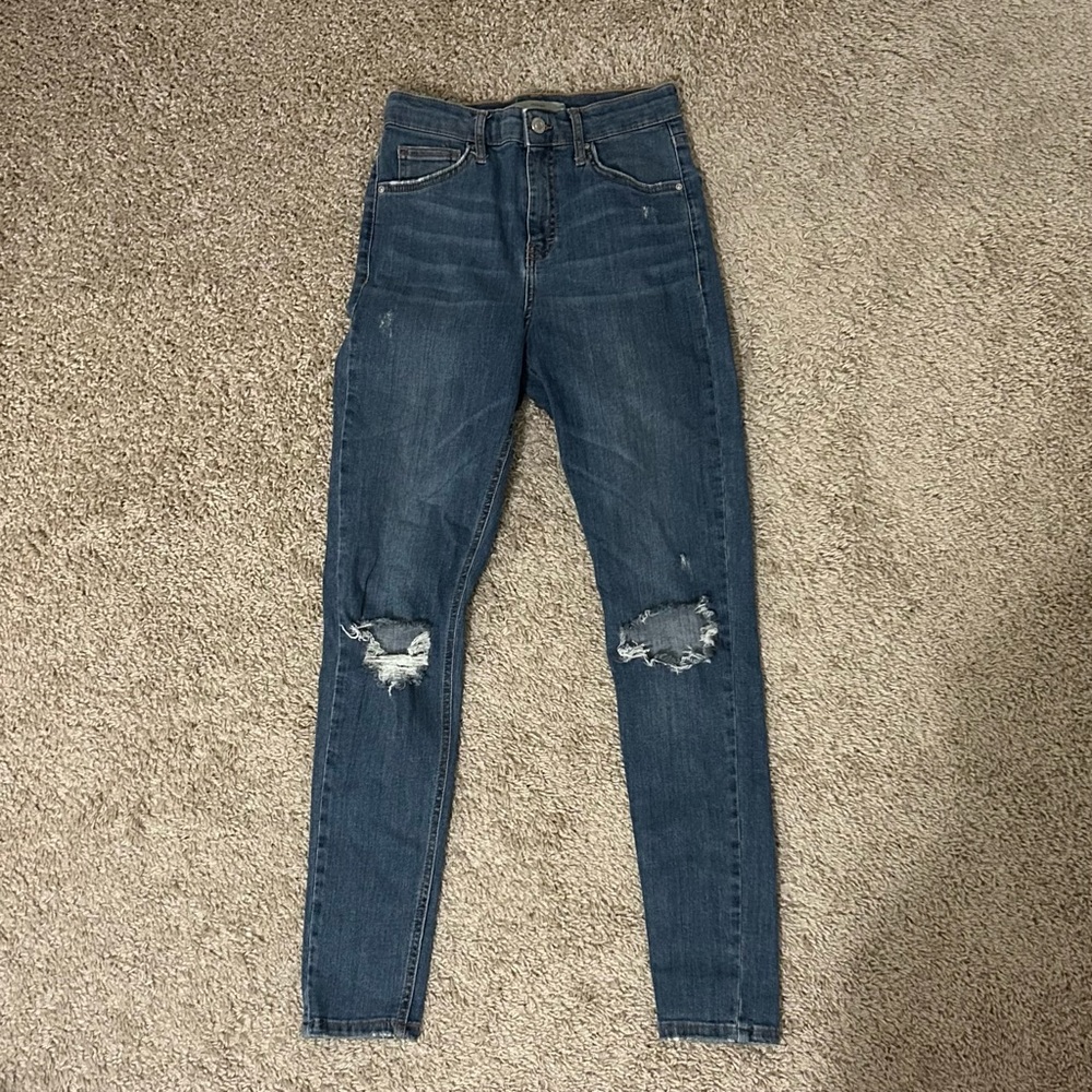 Topshop Distressed Jamie Jeans